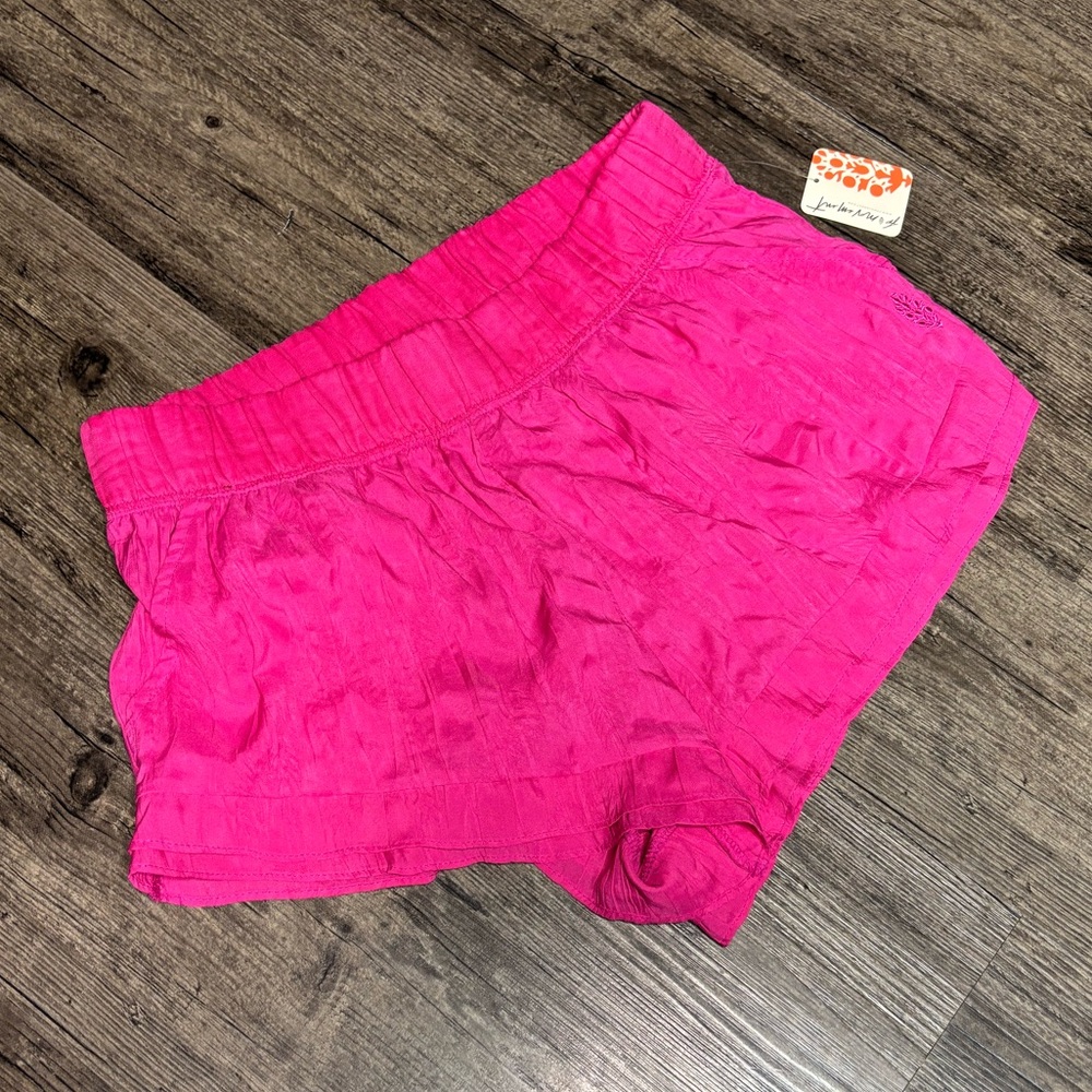 FP Movement by Free People Lets Go Out Vibrant Fuchsia Pink Lightweight Shorts